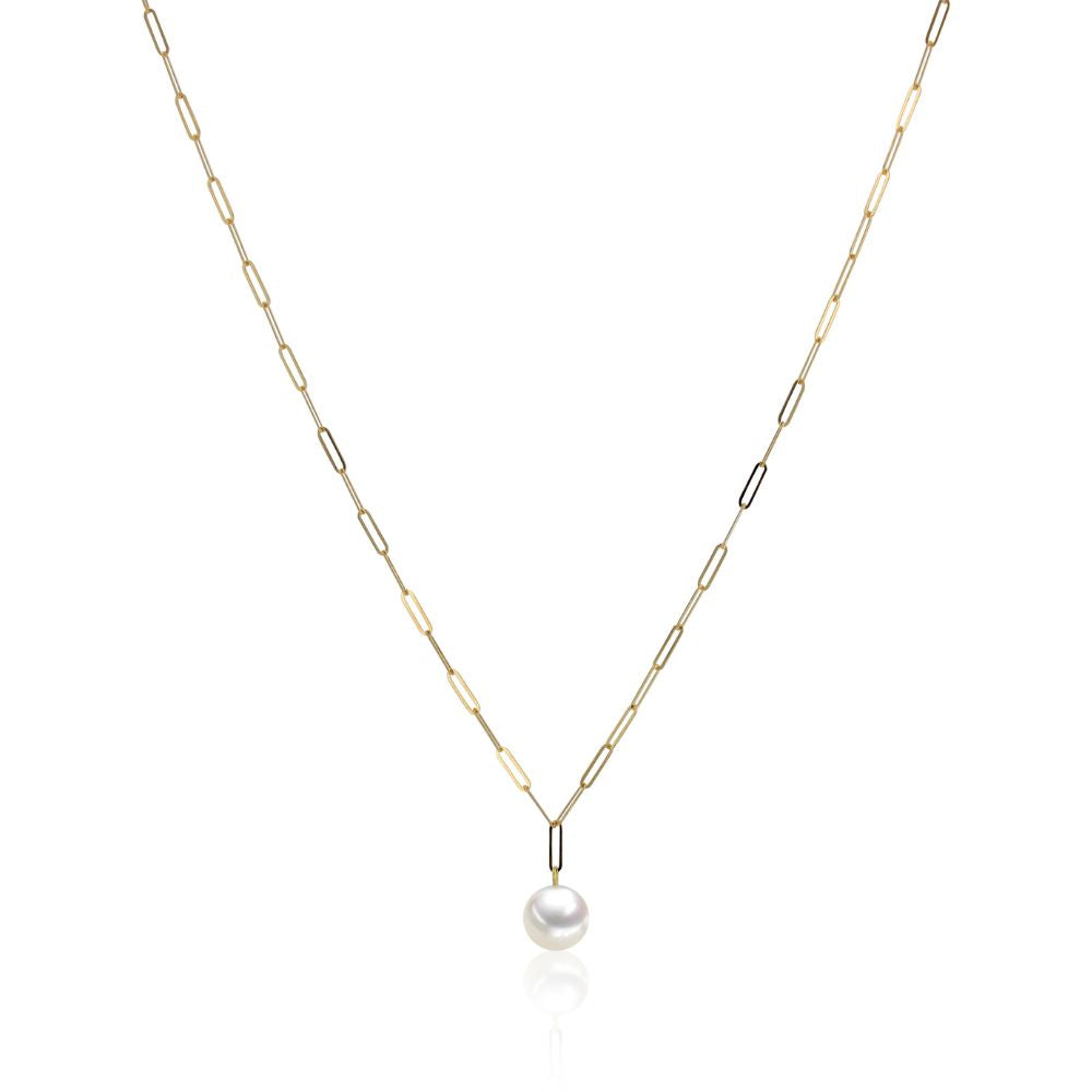 Collar Oro Amarillo y Perla Cultivada CO-14481