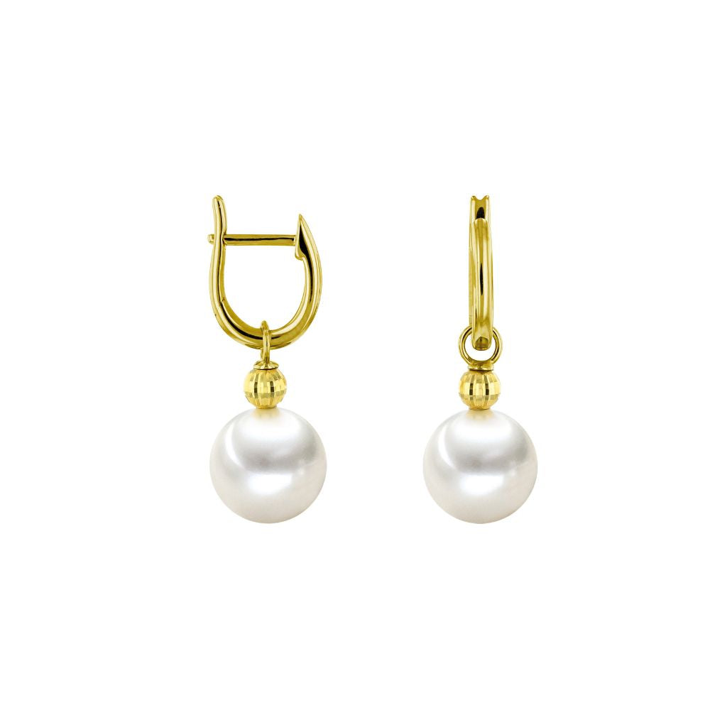 Aros Oro Amarillo y Perla Cultivada Ming AR-14493