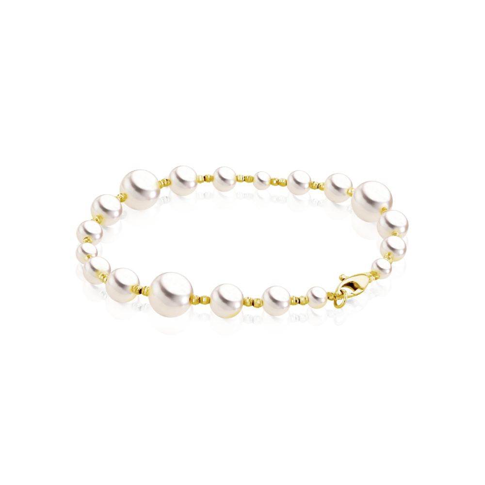 Pulsera Oro Amarillo y Perlas Cultivadas Akoya PU-14454
