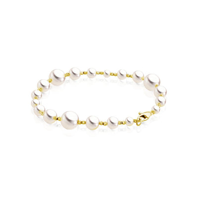 Pulsera Oro Amarillo y Perlas Cultivadas Akoya PU-14454