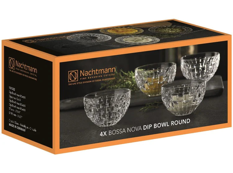 Set 4 Bowls NACHTMANN Bossa Nova 10cms