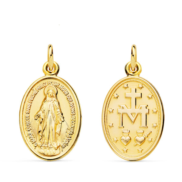 Medalla Oro Virgen Milagrosa ME-14388