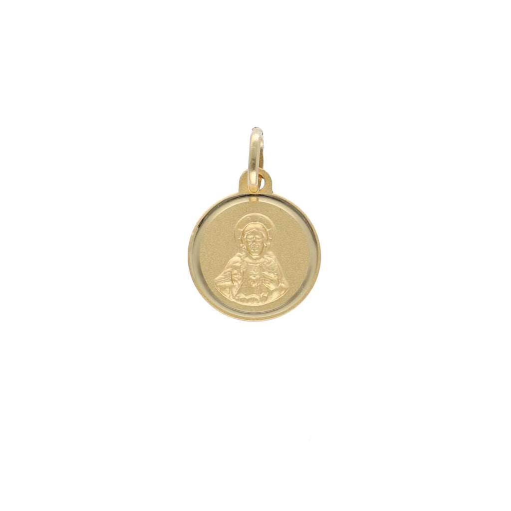 Medalla Oro Amarillo Corazón de Jesús ME12726 - Joyería Rometsch