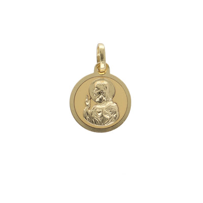 Medalla Oro Amarillo Corazón de Jesús ME12734 - Joyería Rometsch