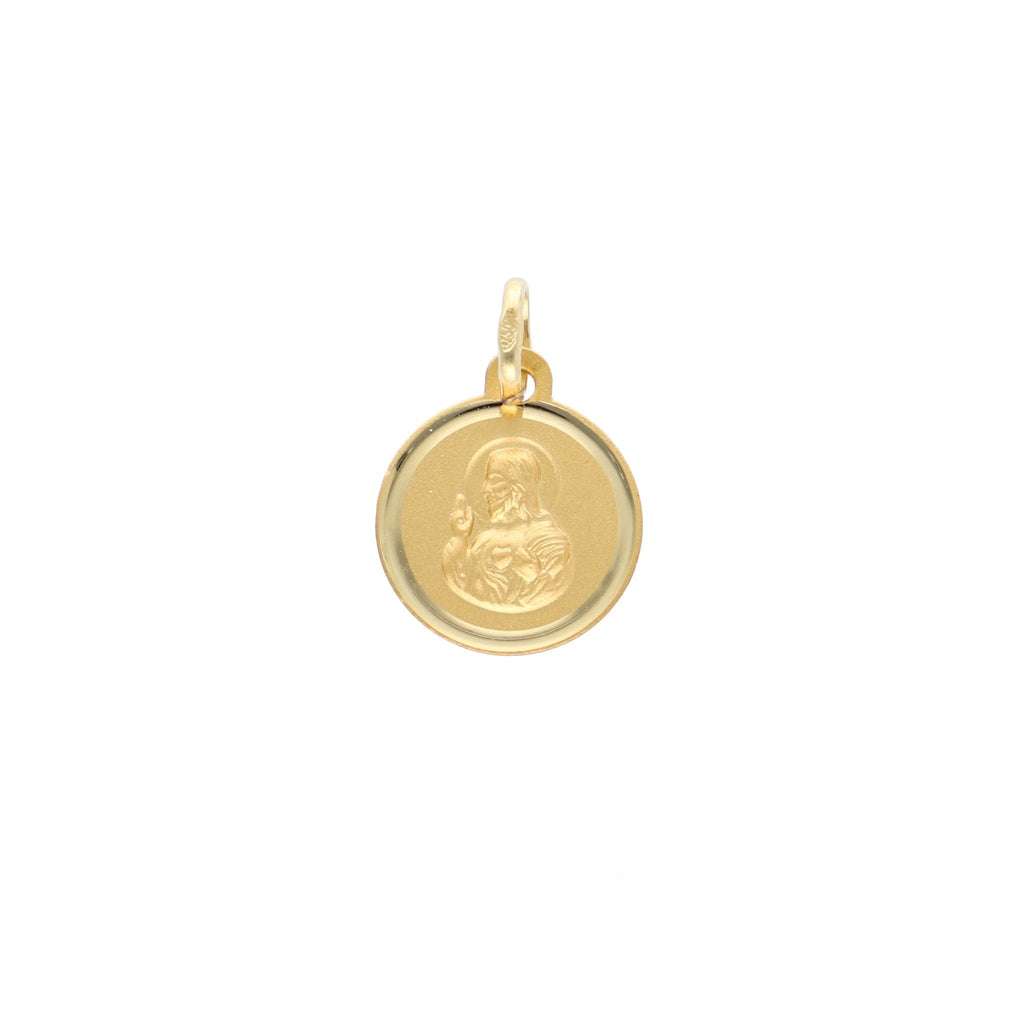 Medalla Oro Amarillo Corazón de Jesús ME12739 - Joyería Rometsch