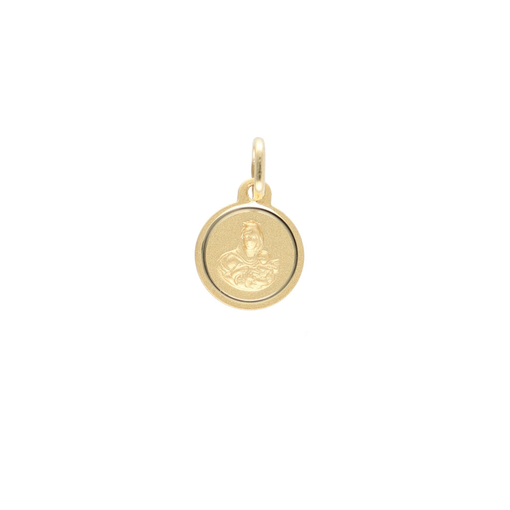 Medalla Oro Amarillo Escapulario ME12735 - Joyería Rometsch