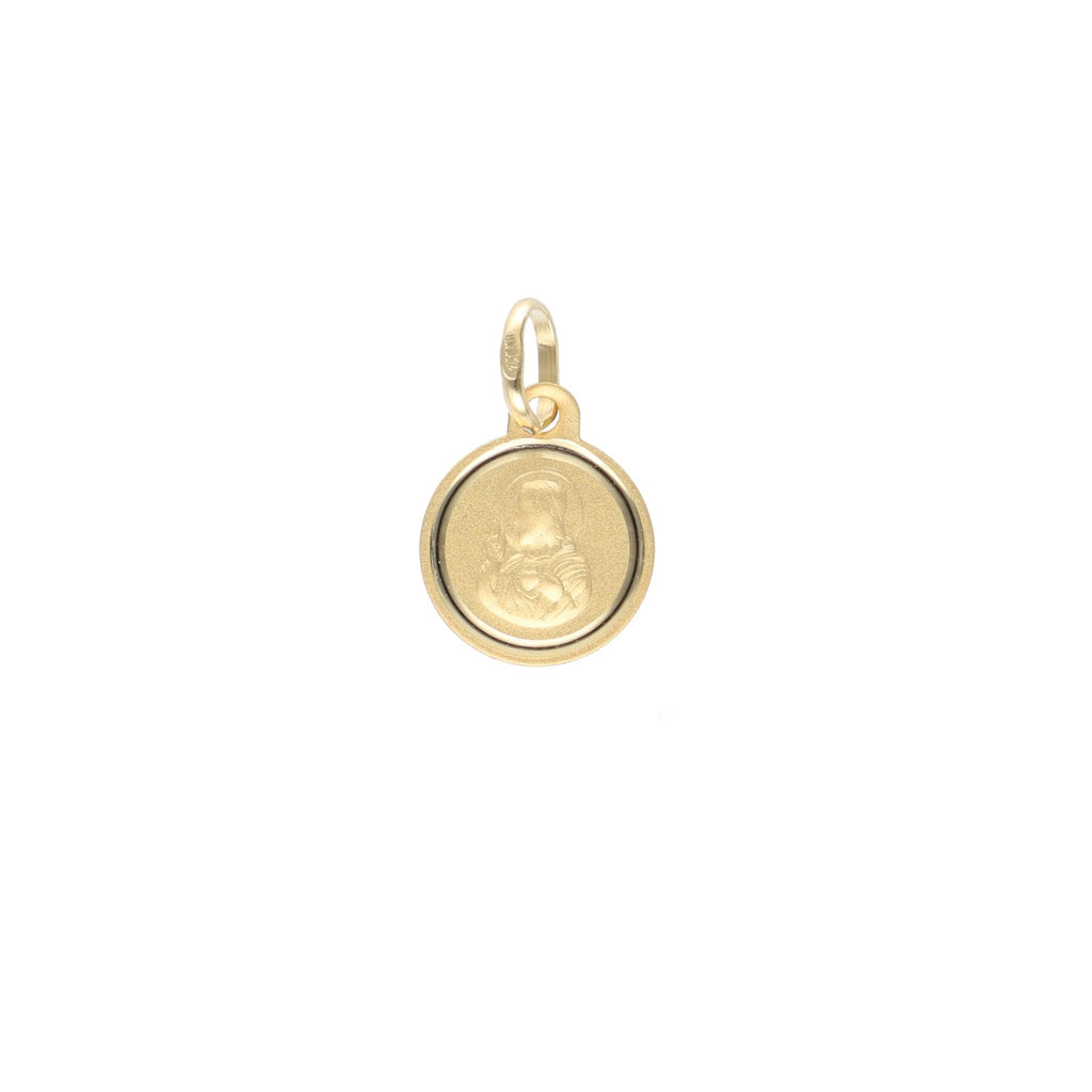 Medalla Oro Amarillo Escapulario ME12735 - Joyería Rometsch