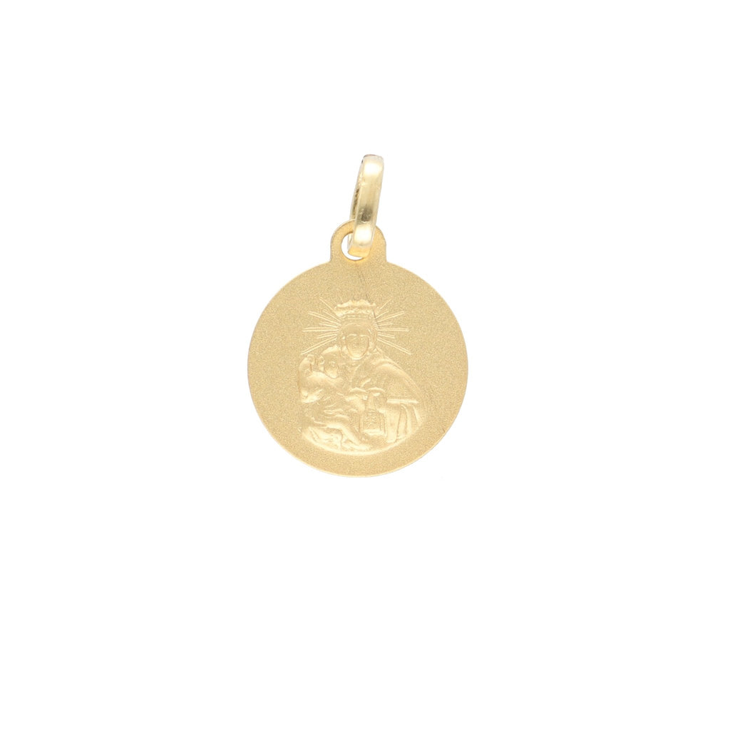 Medalla Oro Amarillo Escapulario ME12737 - Joyería Rometsch