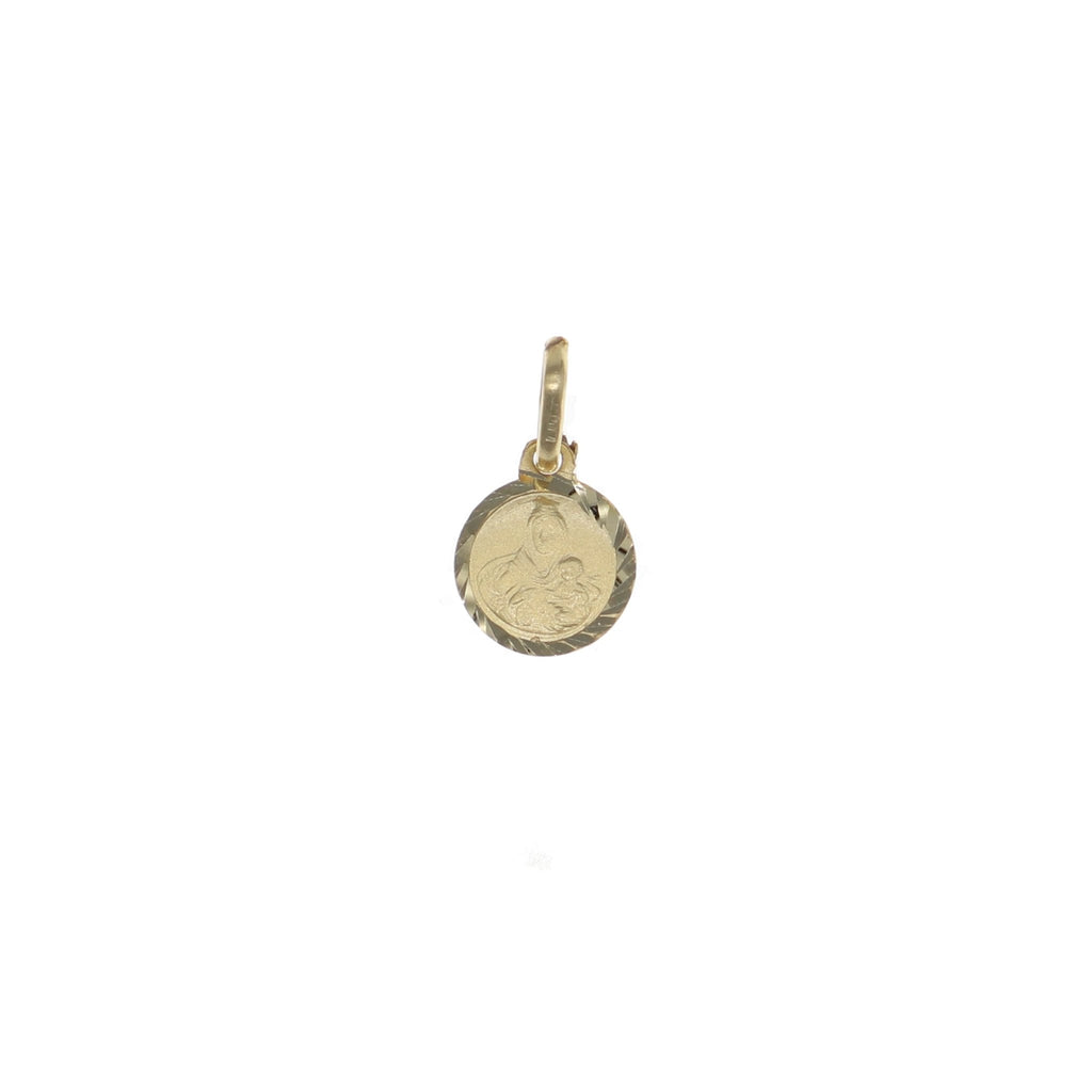 Medalla Oro Amarillo Escapulario ME12738 - Joyería Rometsch