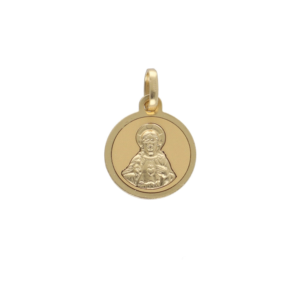 Medalla Oro Amarillo Escapulario ME12740 - Joyería Rometsch