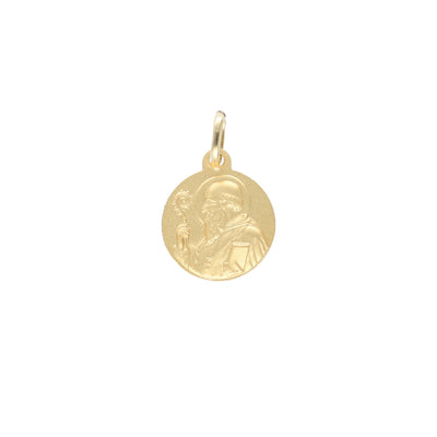 Medalla Oro Amarillo San Benito ME12717 - Joyería Rometsch