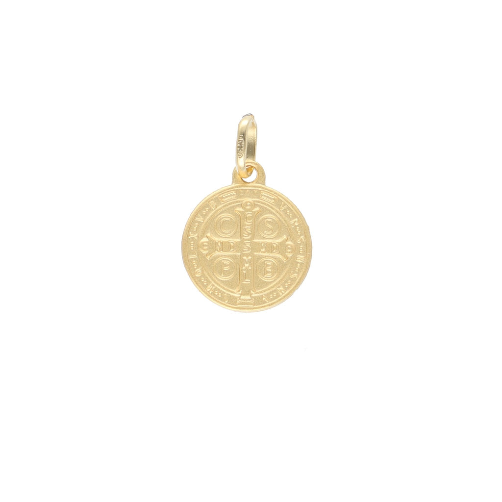 Medalla Oro Amarillo San Benito ME12717 - Joyería Rometsch