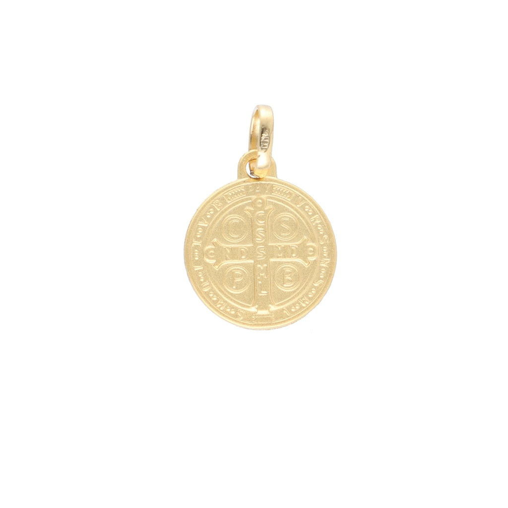Medalla Oro Amarillo San Benito ME12718 - Joyería Rometsch