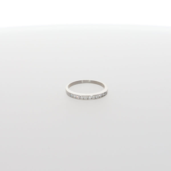 Medio Cintillo Platino Brillantes AN11851 - Joyería Rometsch
