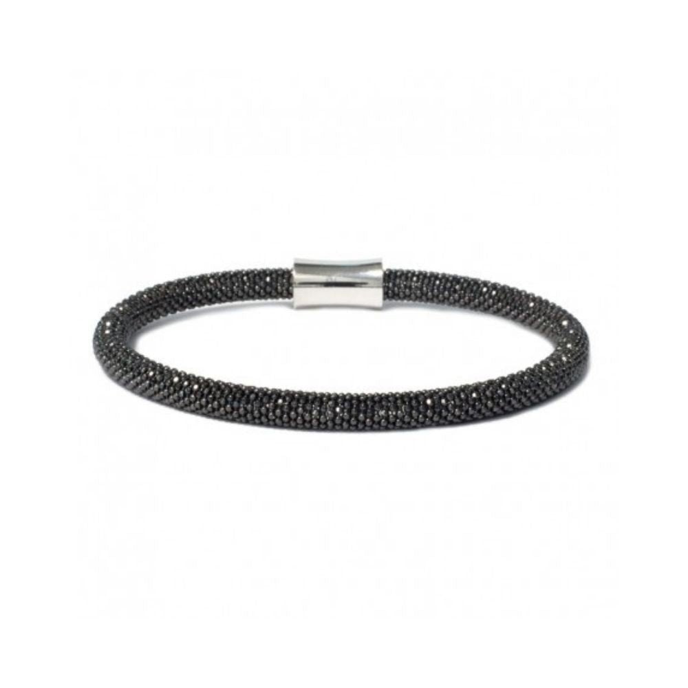 Pulsera Borsari Plata Rodio Black BRRIF03R - Joyería Rometsch
