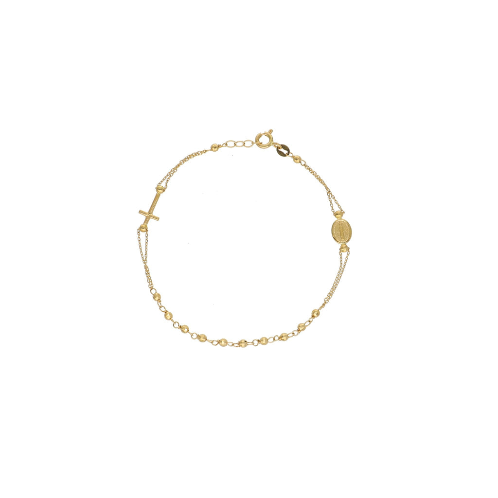 Pulsera Denario Oro Amarillo PU - 13102 - Joyería Rometsch