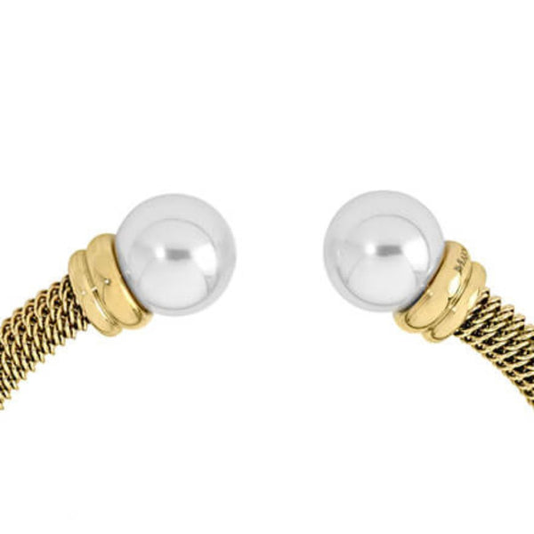 Pulsera MAJORICA Tender Dorada Perla Blanca - Joyería Rometsch