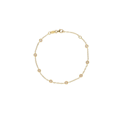 Pulsera Oro Amarillo Circón PU12909 - Joyería Rometsch