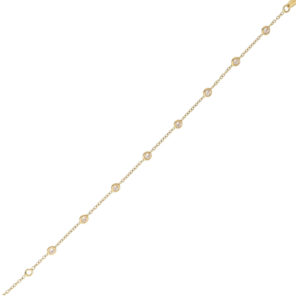 Pulsera Oro Amarillo Circón PU12909 - Joyería Rometsch