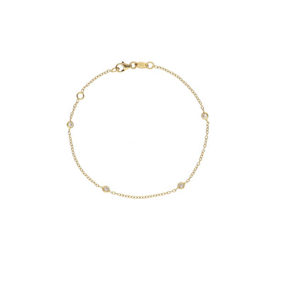 Pulsera Oro Amarillo Circones PU12907 - Joyería Rometsch