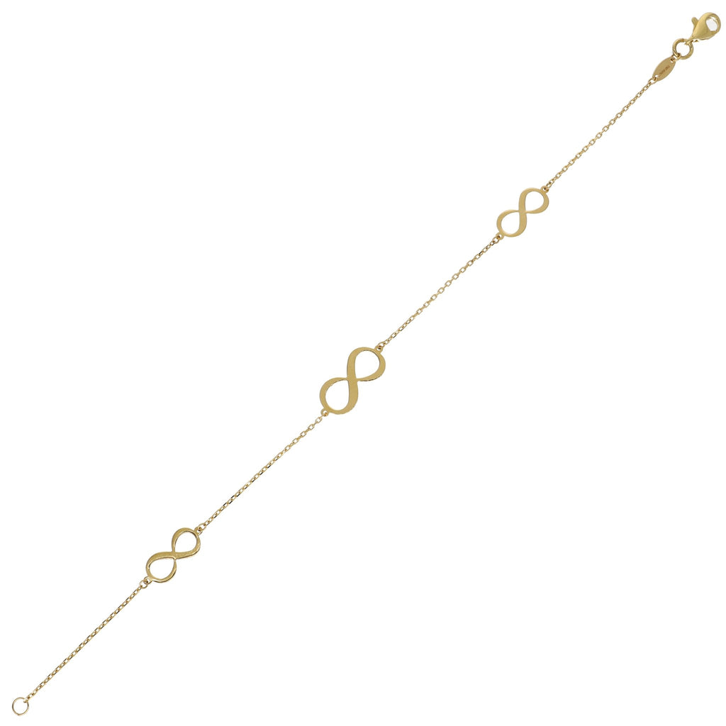 Pulsera Oro Amarillo Infinito PU12915 - Joyería Rometsch