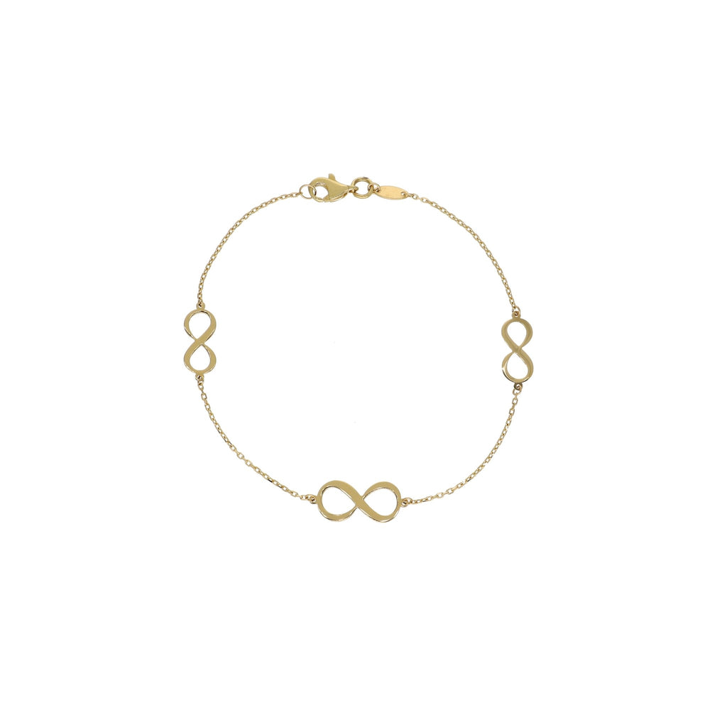 Pulsera Oro Amarillo Infinito PU12915 - Joyería Rometsch