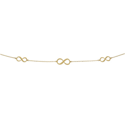 Pulsera Oro Amarillo Infinito PU12915 - Joyería Rometsch