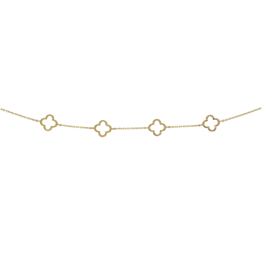 Pulsera Oro Amarillo Trébol PU12913 - Joyería Rometsch