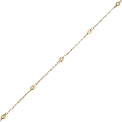 Pulsera Oro Amarillo y Brillantes PU12742 - Joyería Rometsch