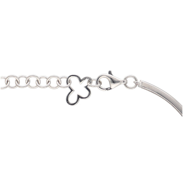 Pulsera Oro Blanco Rubí y Brillantes PU12817 - Joyería Rometsch