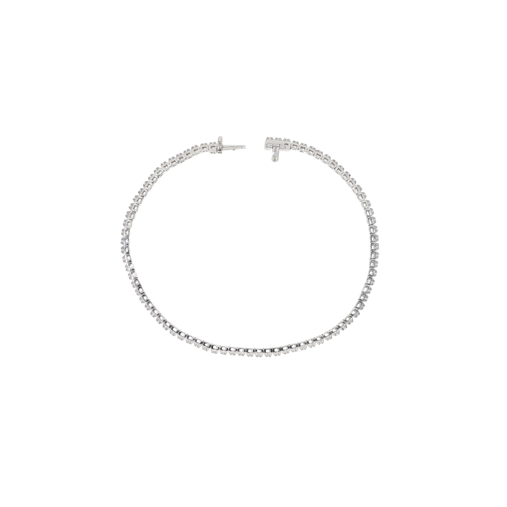 Pulsera Oro Blanco y Brillantes Tennis PU6887 - Joyería Rometsch