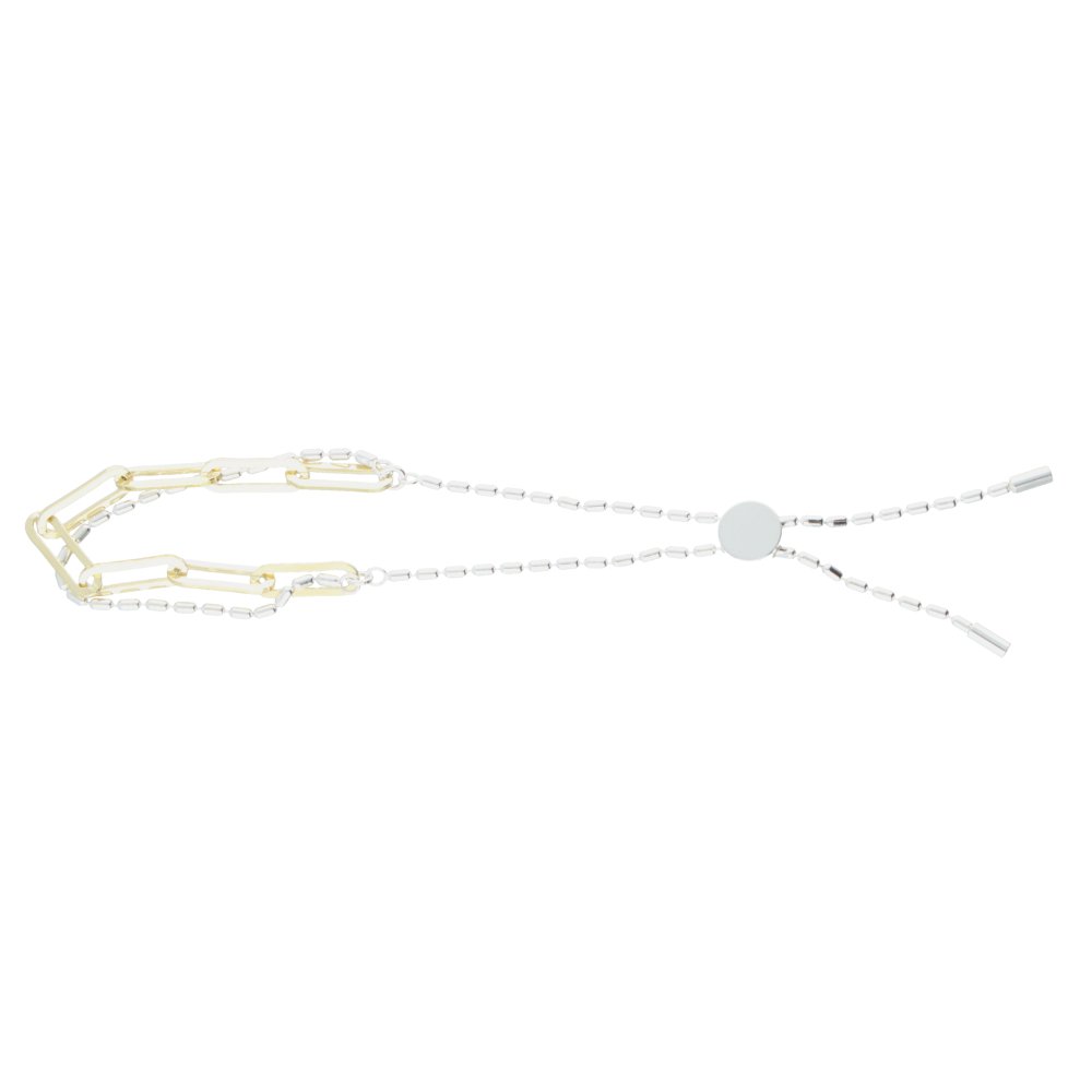 Pulsera Plata Bicolor Fantasie P020.31015072.955.26.0 - Joyería Rometsch