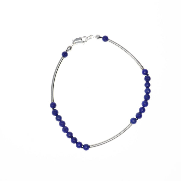 Pulsera Plata Lapislázuli - Joyería Rometsch