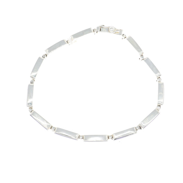 Pulsera Plata Lapislázuli Rectangular - Joyería Rometsch
