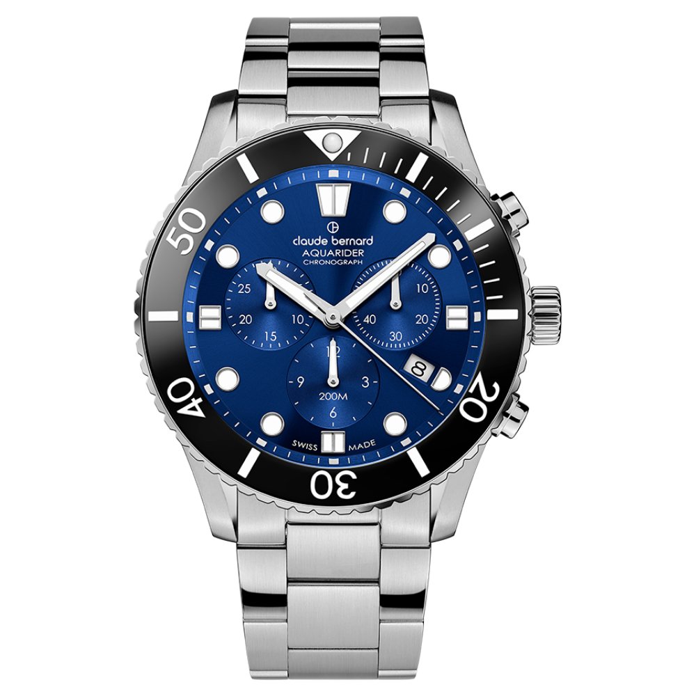 Reloj Claude Bernard Aquarider Chronograph 102523NBMBUIB - Joyería Rometsch