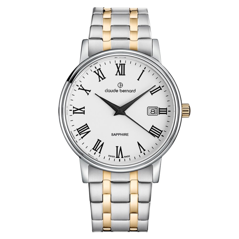 Reloj Claude Bernard Classic Date 42mm 53009357JMBR - Joyería Rometsch