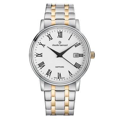Reloj Claude Bernard Classic Date 42mm 53009357JMBR - Joyería Rometsch
