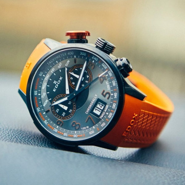 Reloj EDOX Chronorally Chronograph 38001TINNO3NO3 - Joyería Rometsch