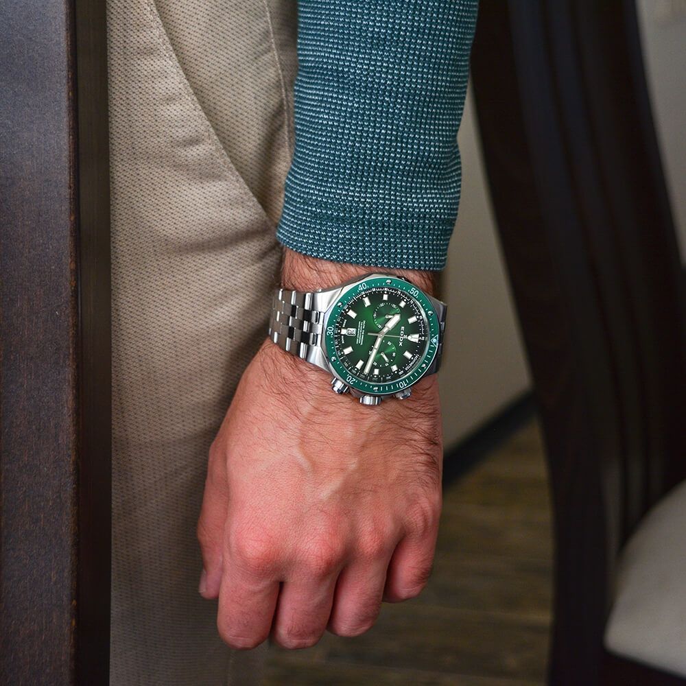 Reloj EDOX Delfin Chronograph 101093VMVIN - Joyería Rometsch