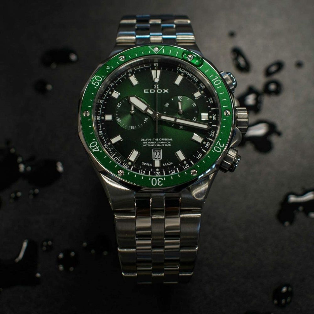 Reloj EDOX Delfin Chronograph 101093VMVIN - Joyería Rometsch