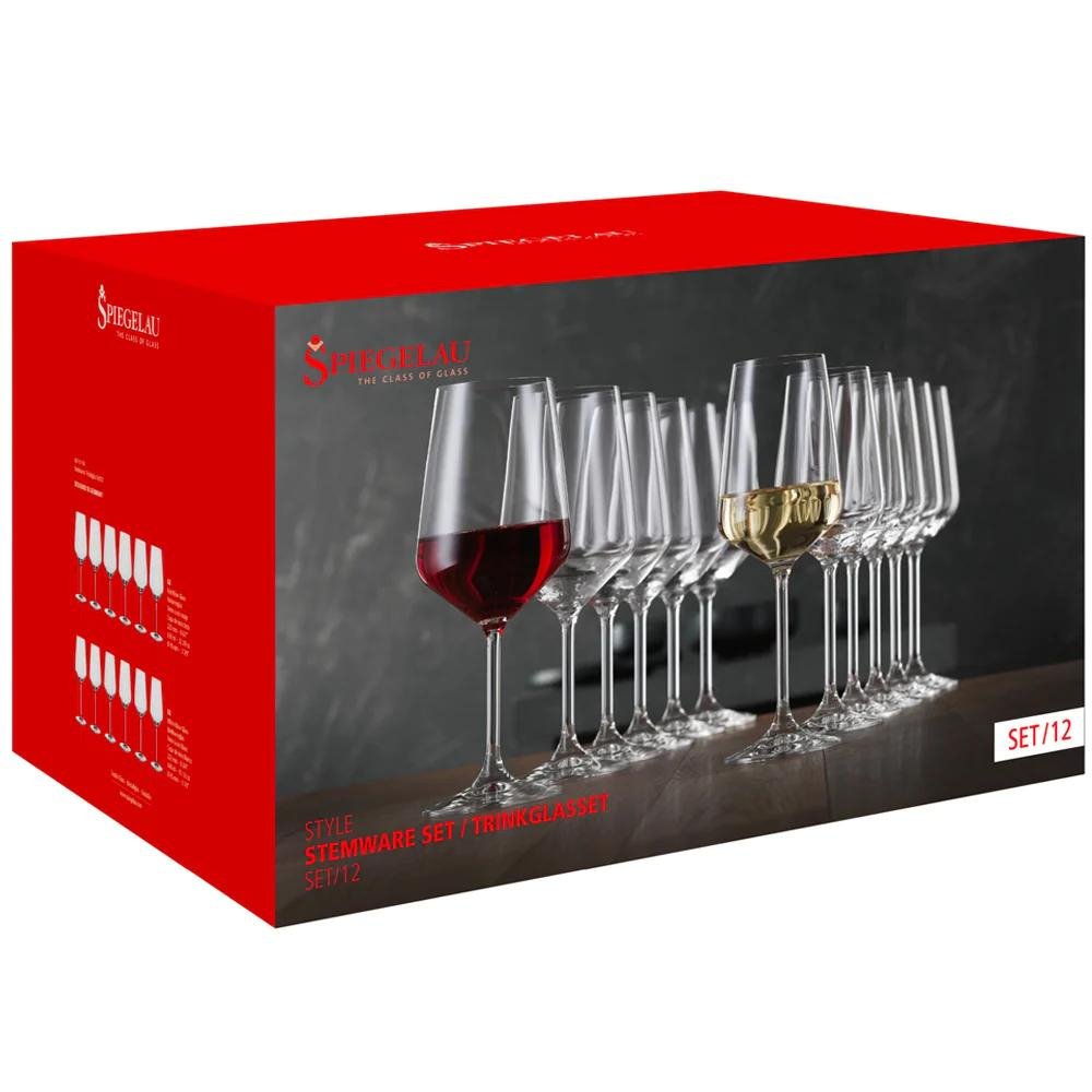 Set 12 Copas Style Tinto y Blanco Spiegelau 4670194 - Joyería Rometsch