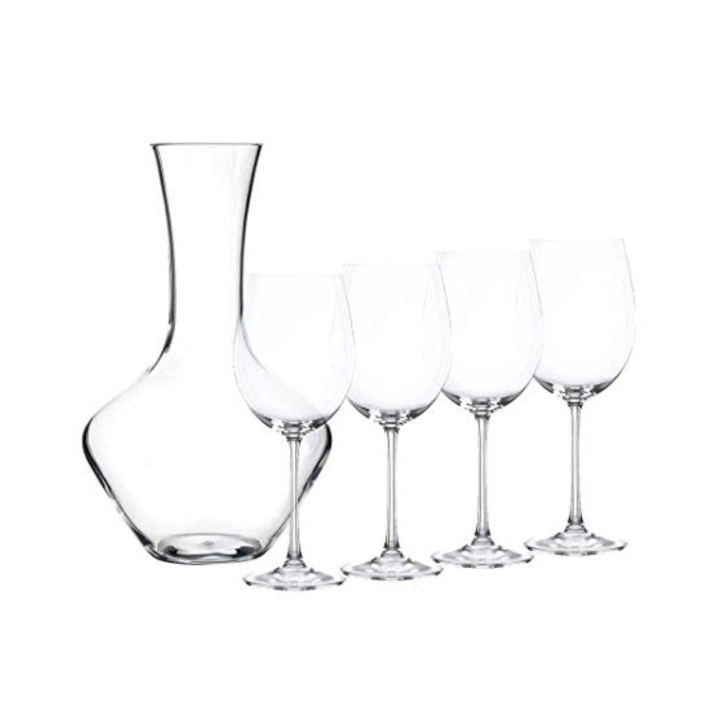 Set 4 Copas Vino Tinto Bordeaux + Decantador Vivendi 93605 - Joyería Rometsch