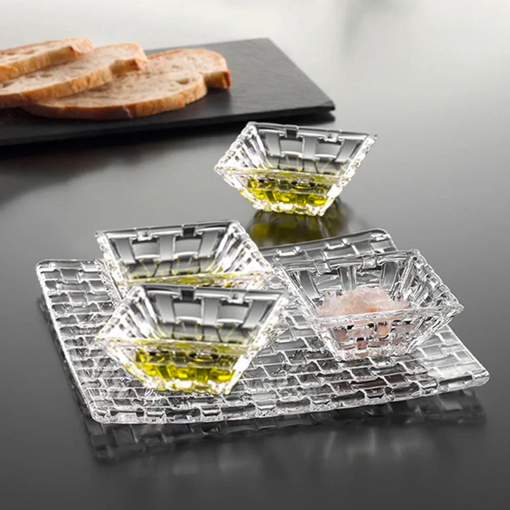 Set NACHTMANN 1 plato Bossa Nova 28cms + 4 pocillos 12cms