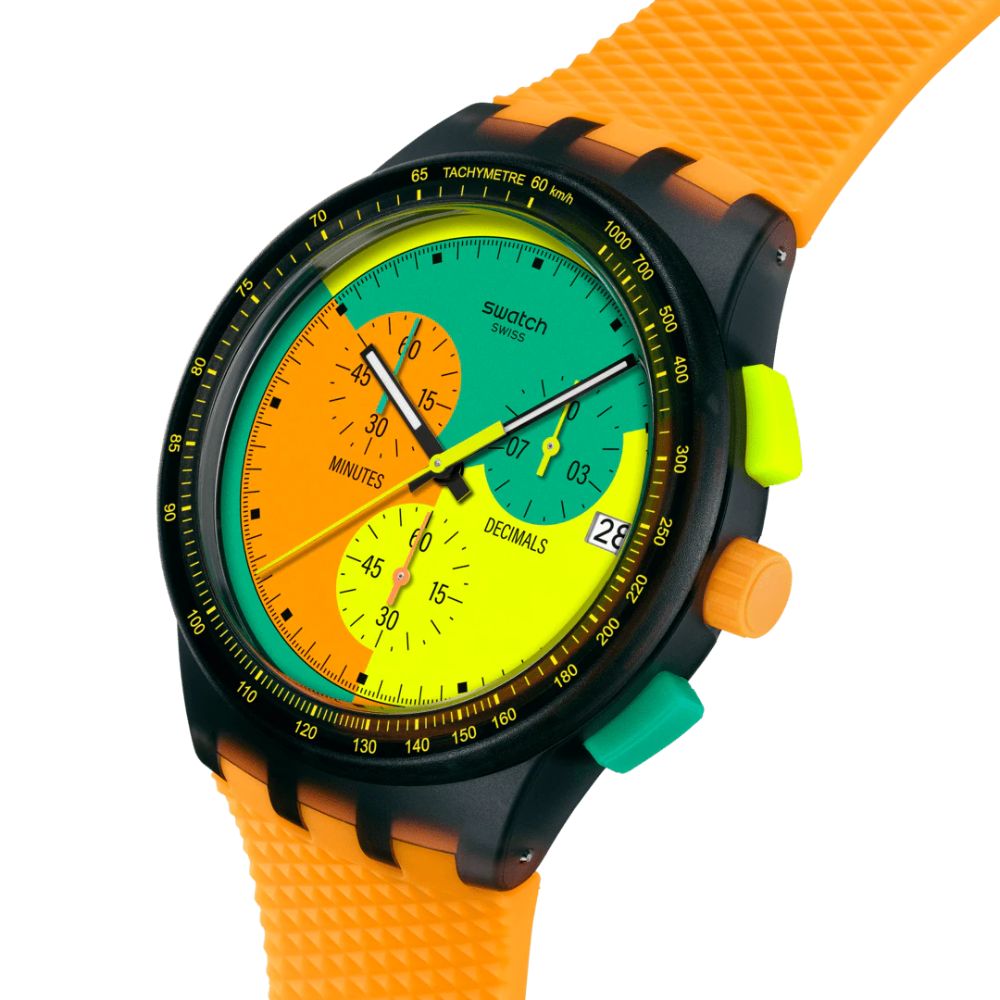 Reloj Swatch Neon Signal Flag SUSB422