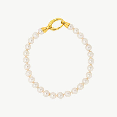 Pulsera Majorica Lyra Dorada 6mm