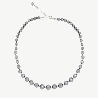 Collar MAJORICA Perlas Lyra Gris 6/10mm