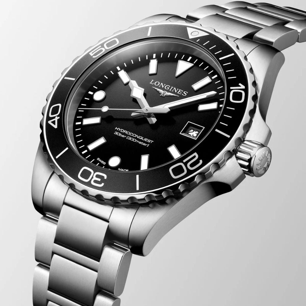 Reloj Longines HydroConquest Negro 42 mm  | L3.769.4.56.6