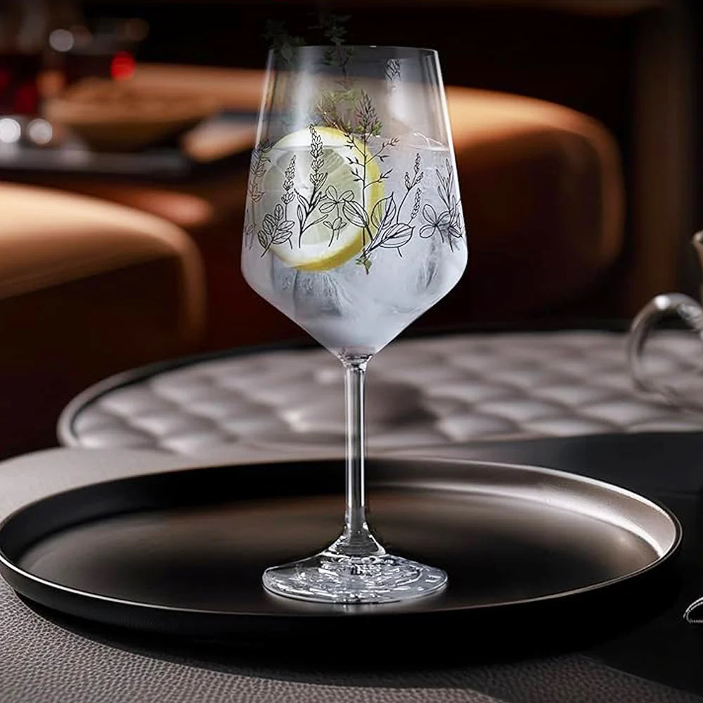 Set NACHTMANN 2 Copas Tattoo Black Vino & Spritz