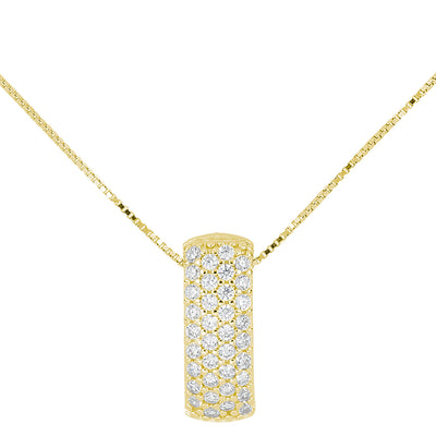 Collar ARTLINEA Plata  Circones Pavé ZCL1431