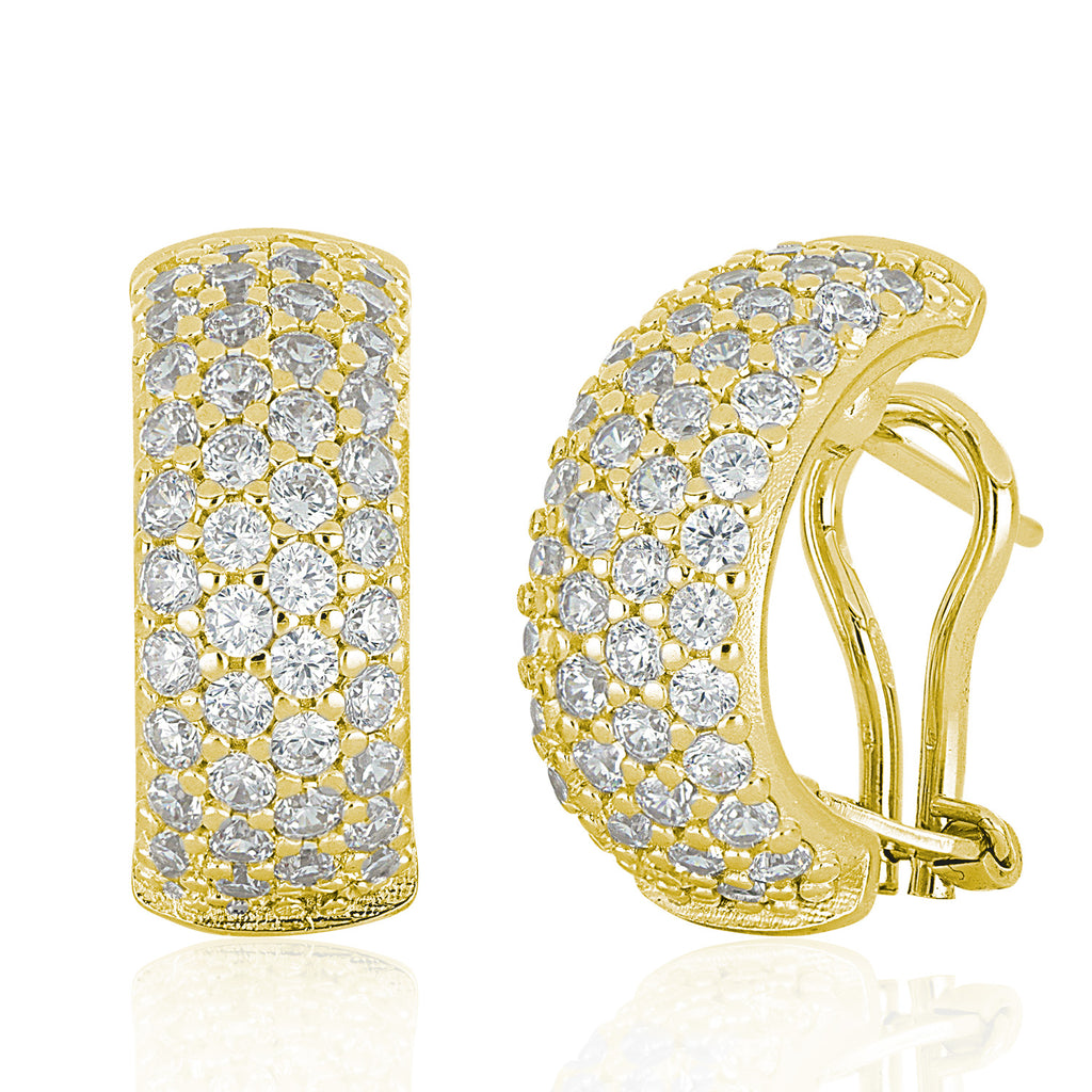 Aros ARTLINEA Plata y Circones Pavé ZOR092BI